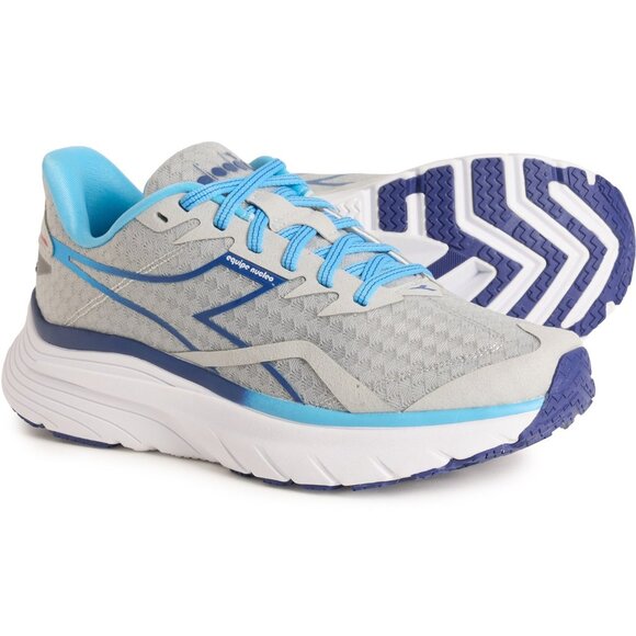 NEW Diadora Equipe Nucleo Running Shoes in silver blue For Women 1125 4s2 - Picture 2 of 6